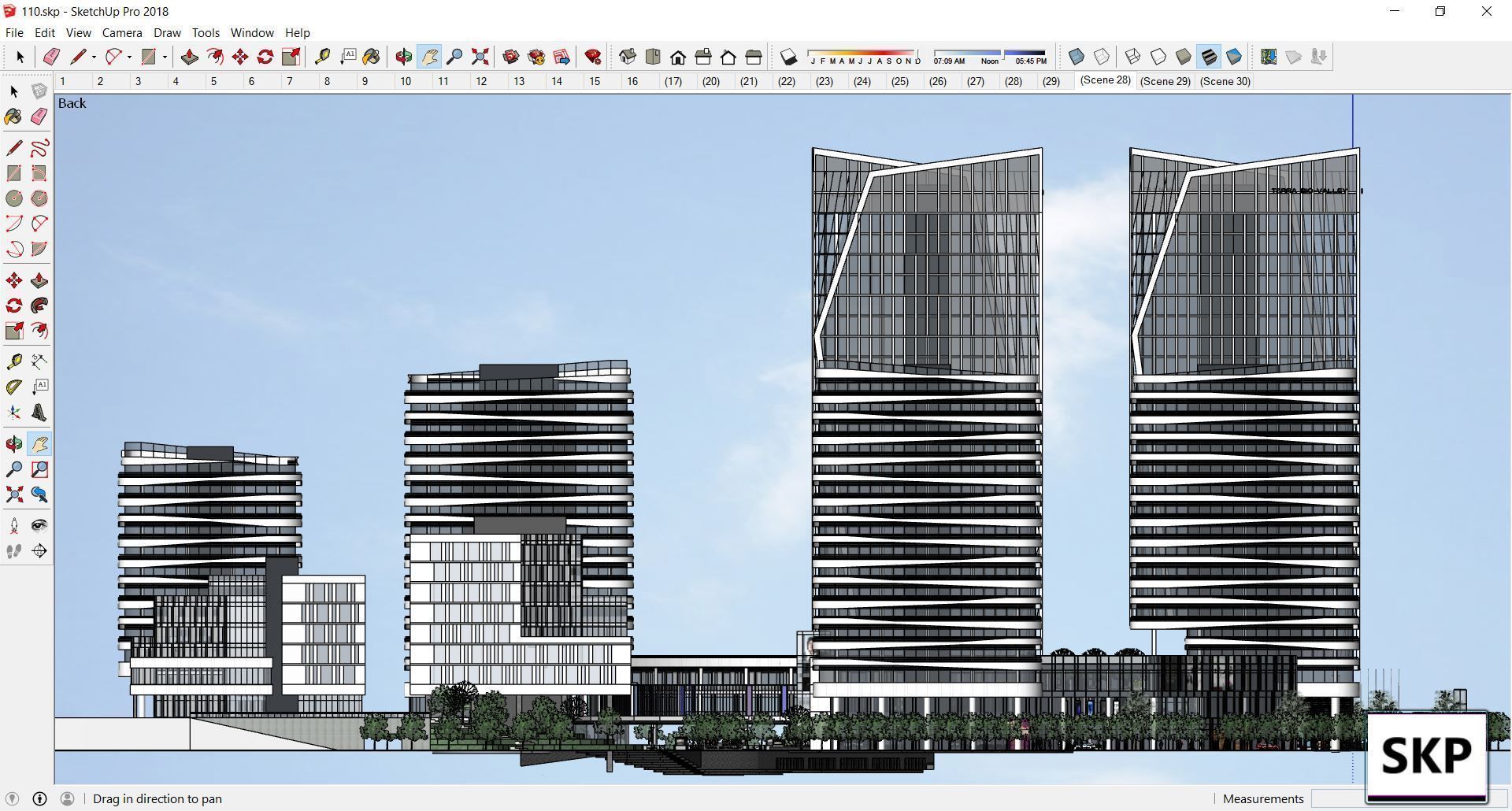 Sketchup Commercial Complex 110 3D model_21