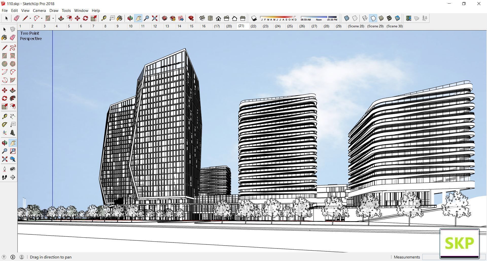 Sketchup Commercial Complex 110 3D model_25