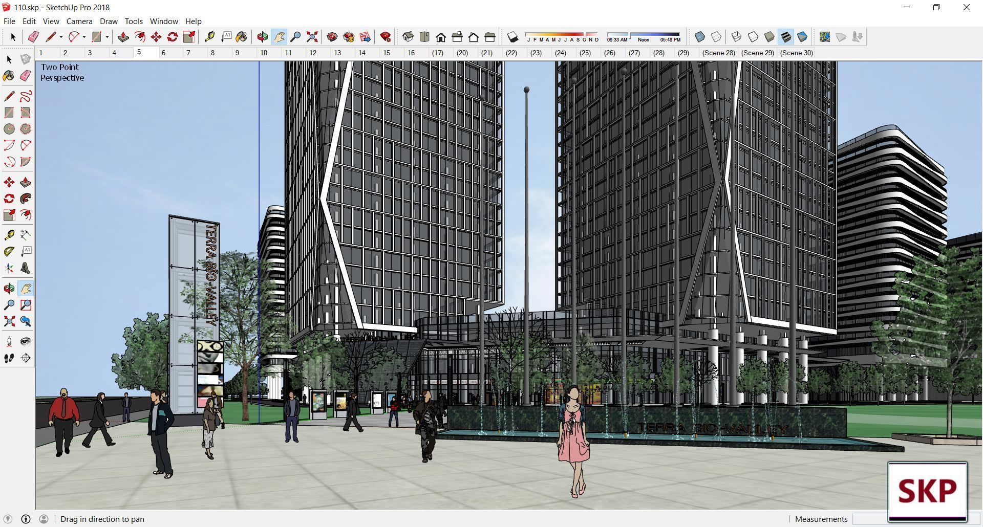 Sketchup Commercial Complex 110 3D model_28