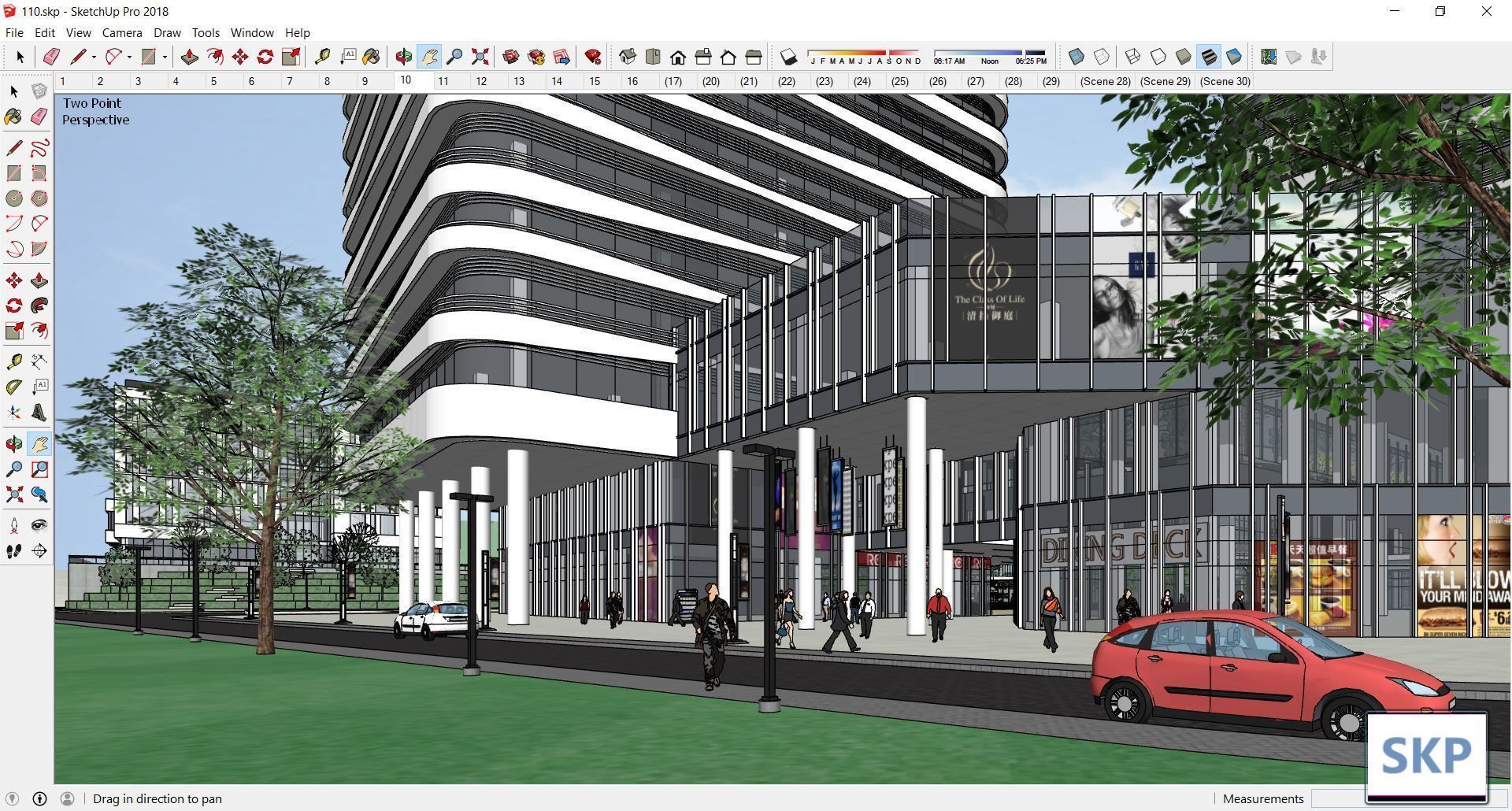 Sketchup Commercial Complex 110 3D model_2