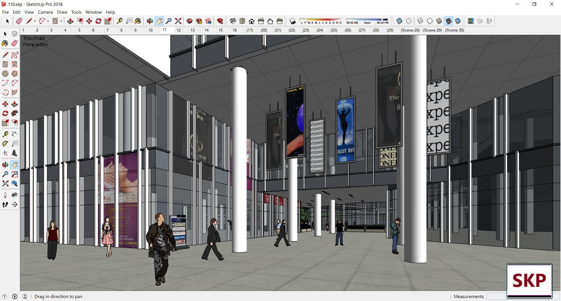 Sketchup Commercial Complex 110 3D model_3