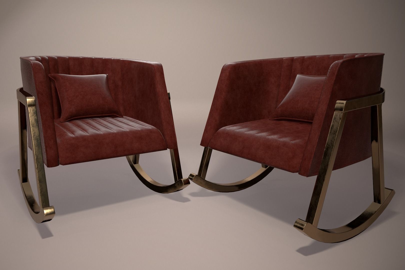 3D Interior Chair Model with Texture 3D model_4