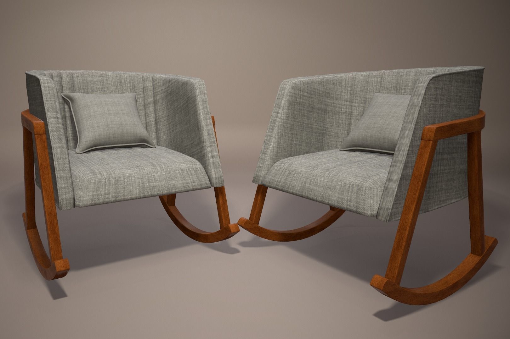 3D Interior Chair Model with Texture 3D model_5