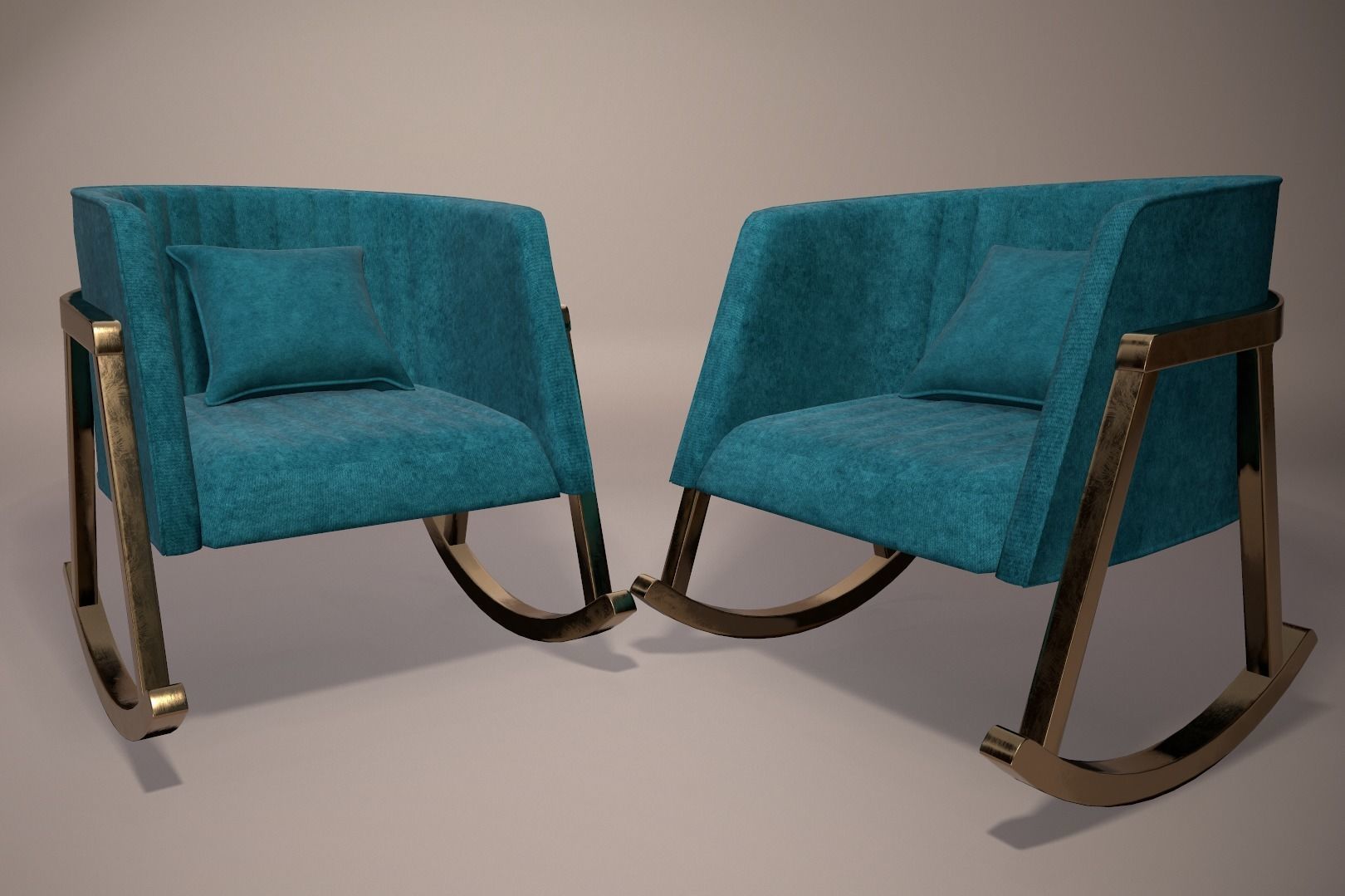 3D Interior Chair Model with Texture 3D model_3