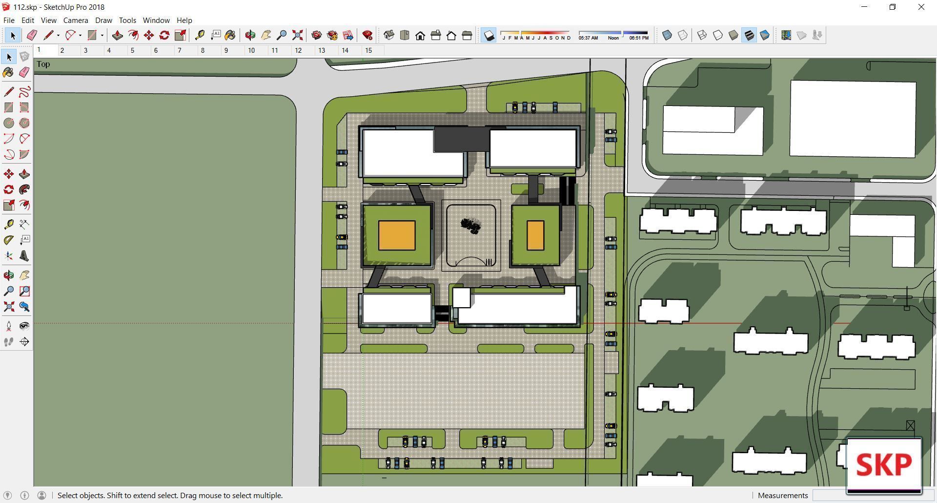 Sketchup Commercial Complex 112 3D model_7