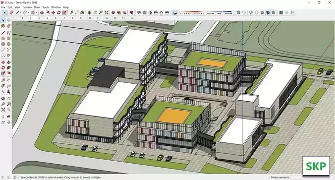 Sketchup Commercial Complex 112 3D model
