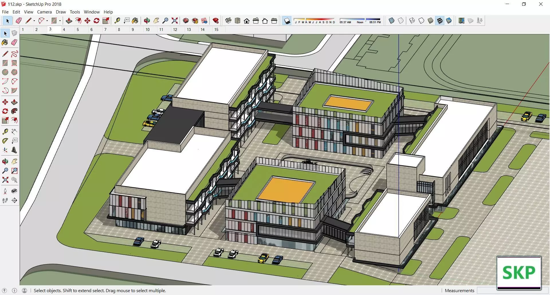 Sketchup Commercial Complex 112 3D model_0