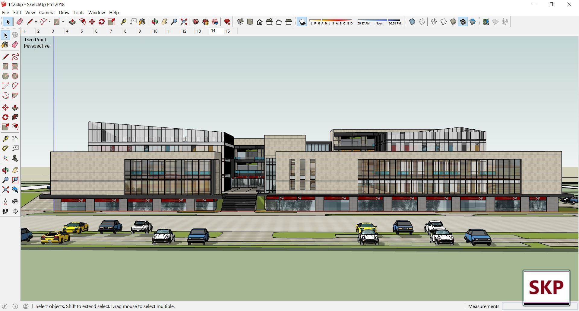 Sketchup Commercial Complex 112 3D model_5