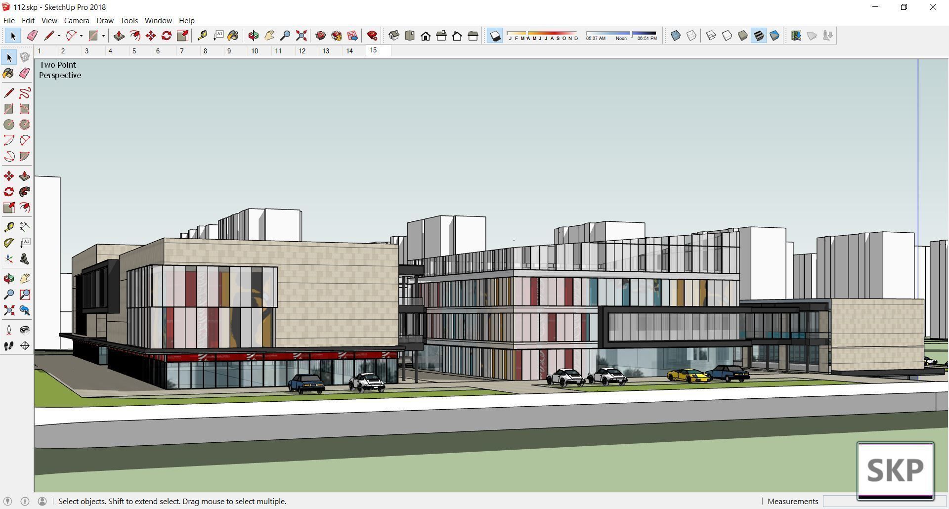 Sketchup Commercial Complex 112 3D model_6