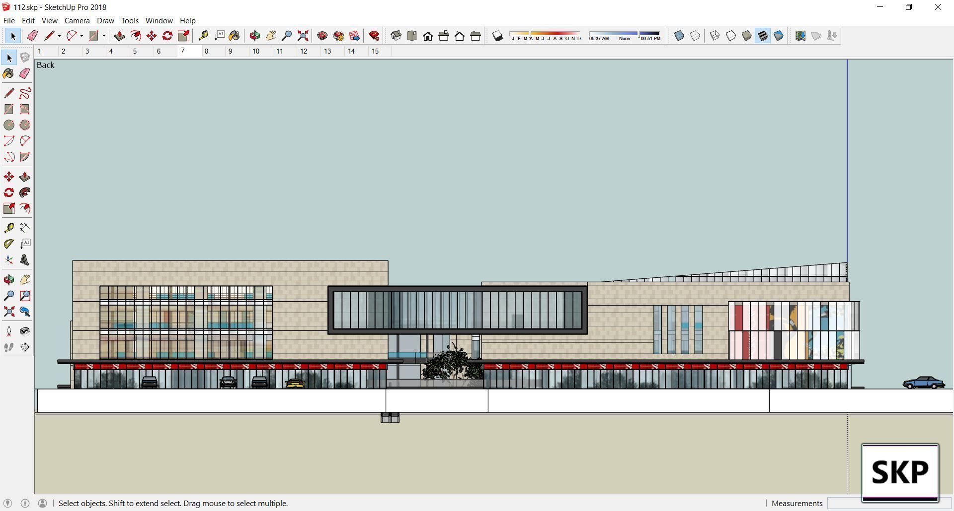 Sketchup Commercial Complex 112 3D model_12