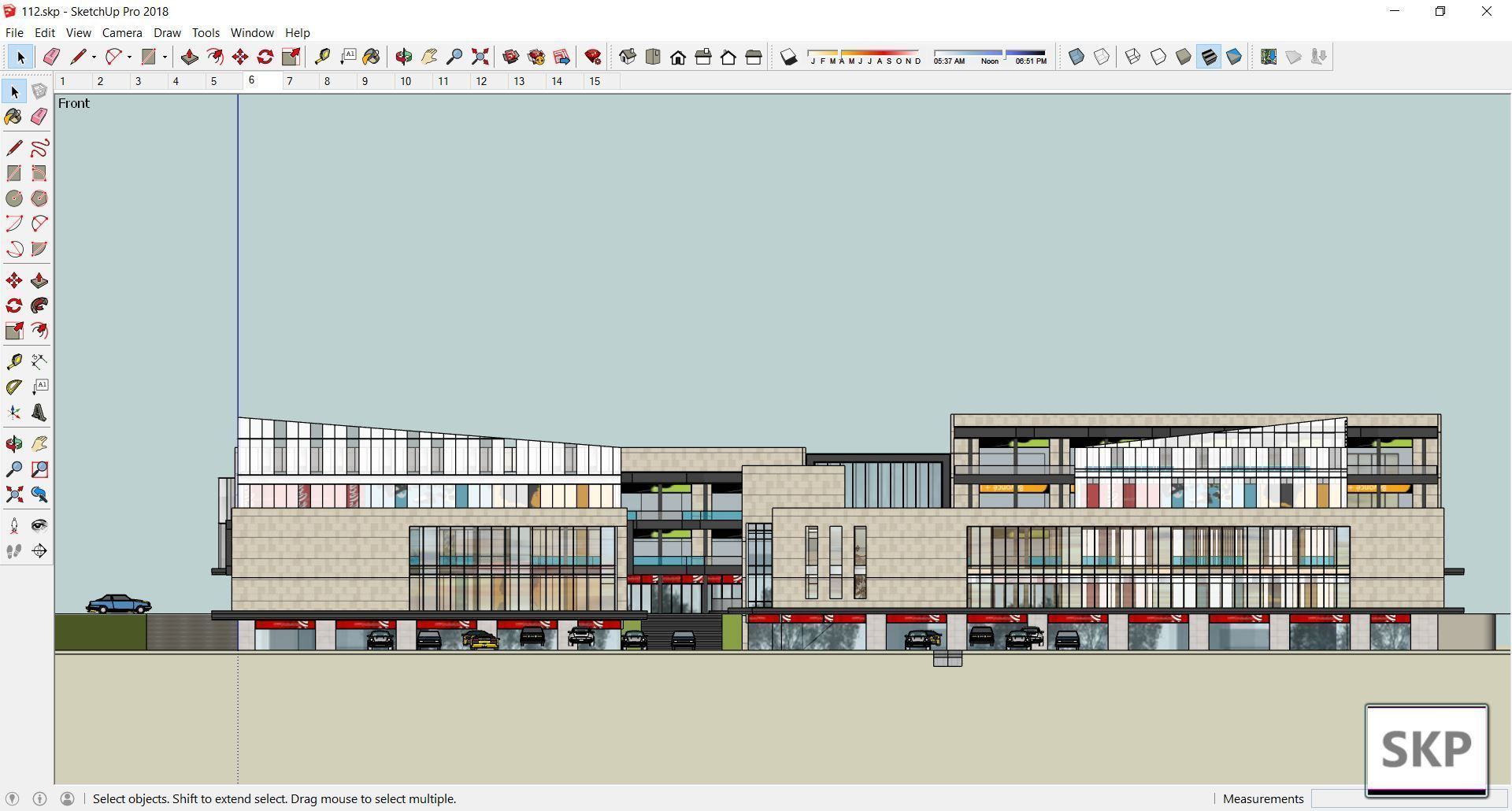 Sketchup Commercial Complex 112 3D model_11