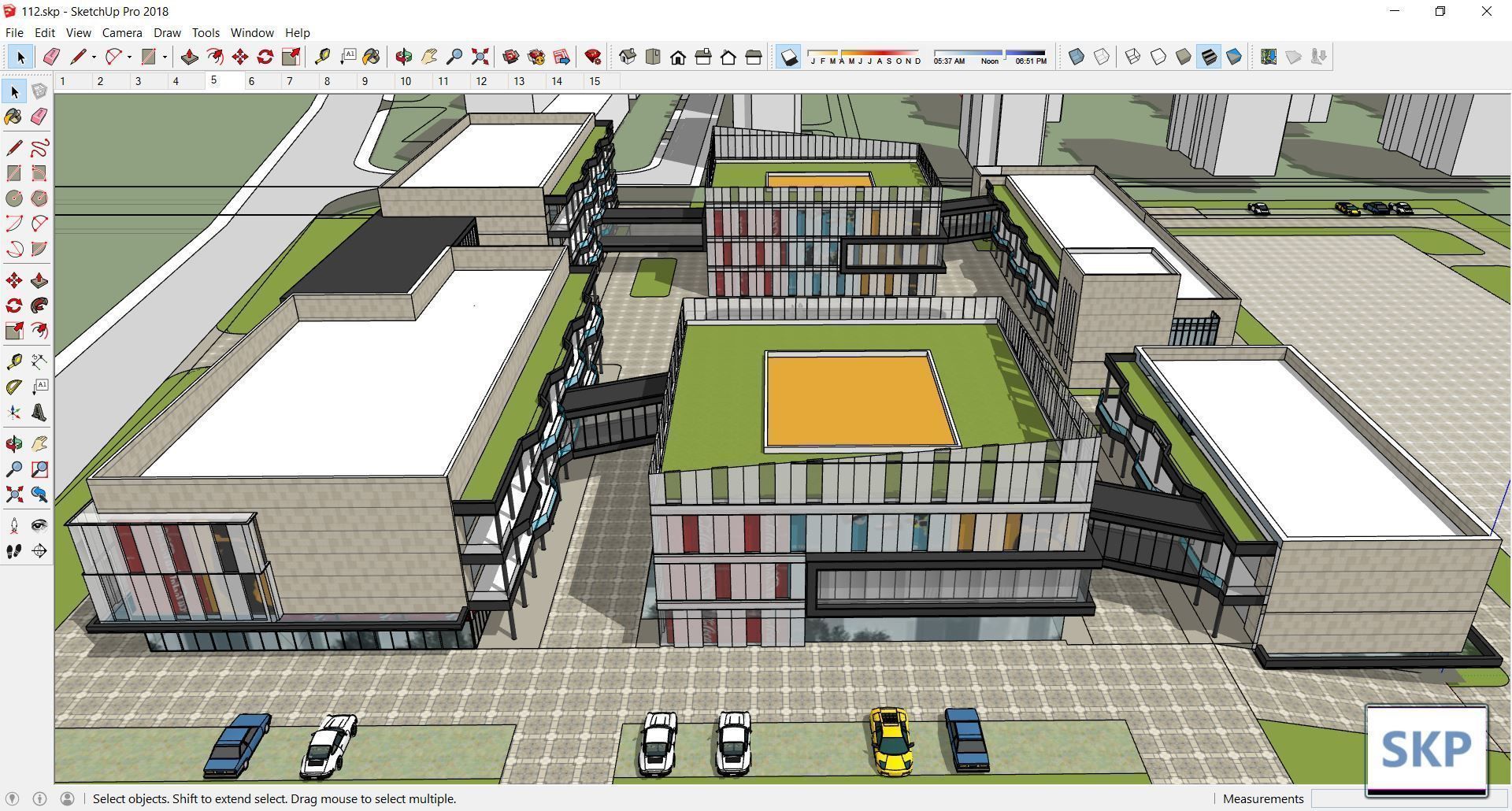 Sketchup Commercial Complex 112 3D model_10