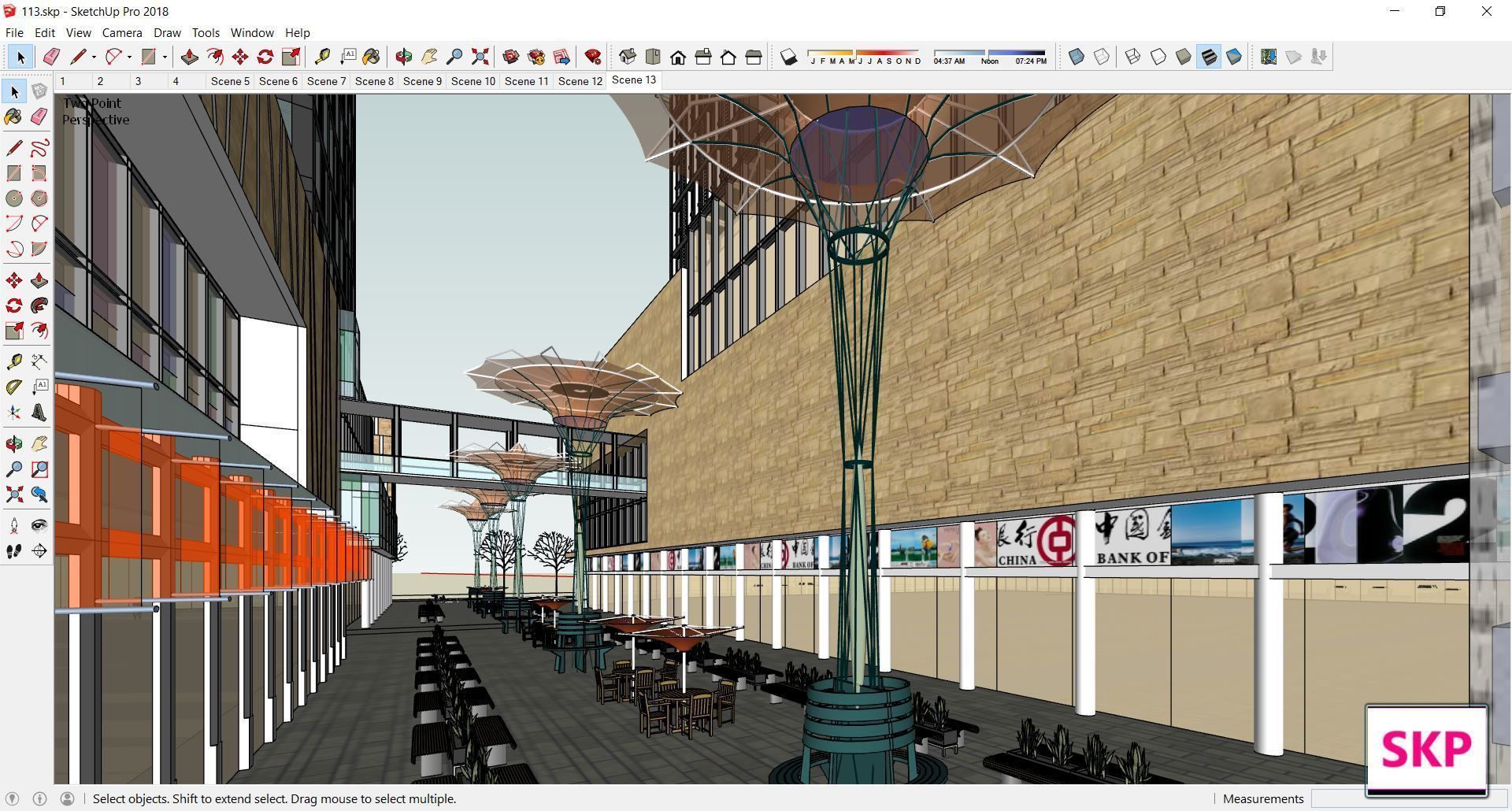 Sketchup Commercial Complex 113 3D model_4