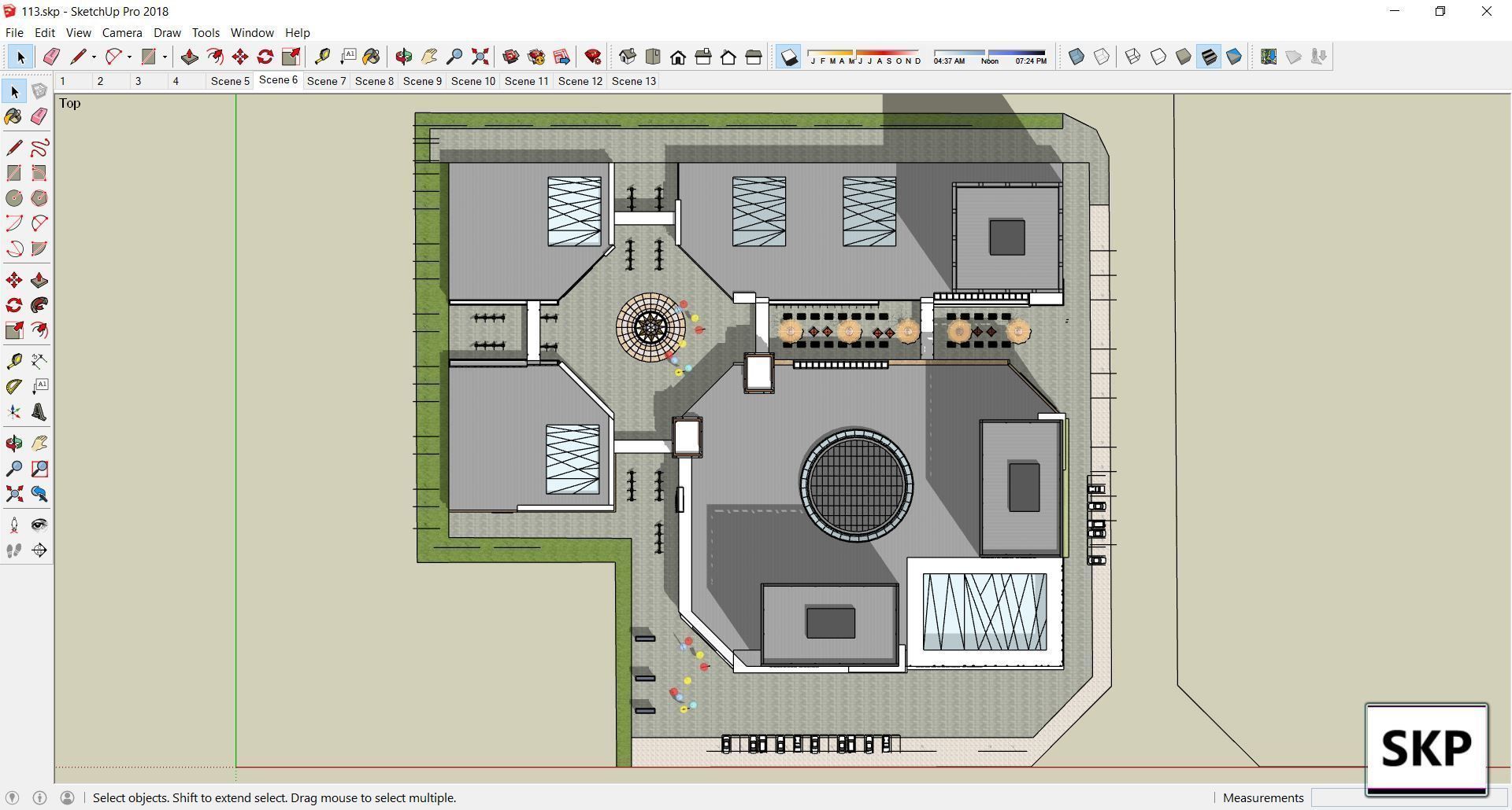 Sketchup Commercial Complex 113 3D model_9