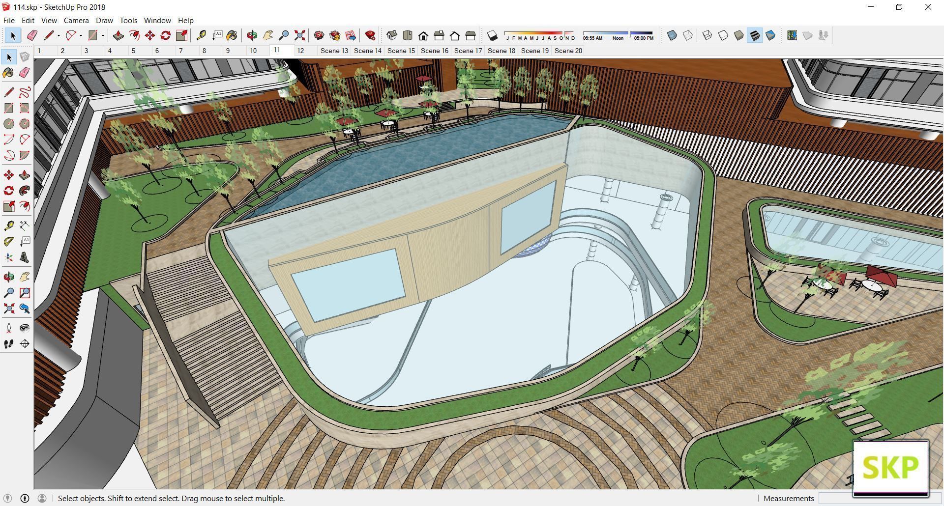 Sketchup Commercial Complex 114 3D model_3
