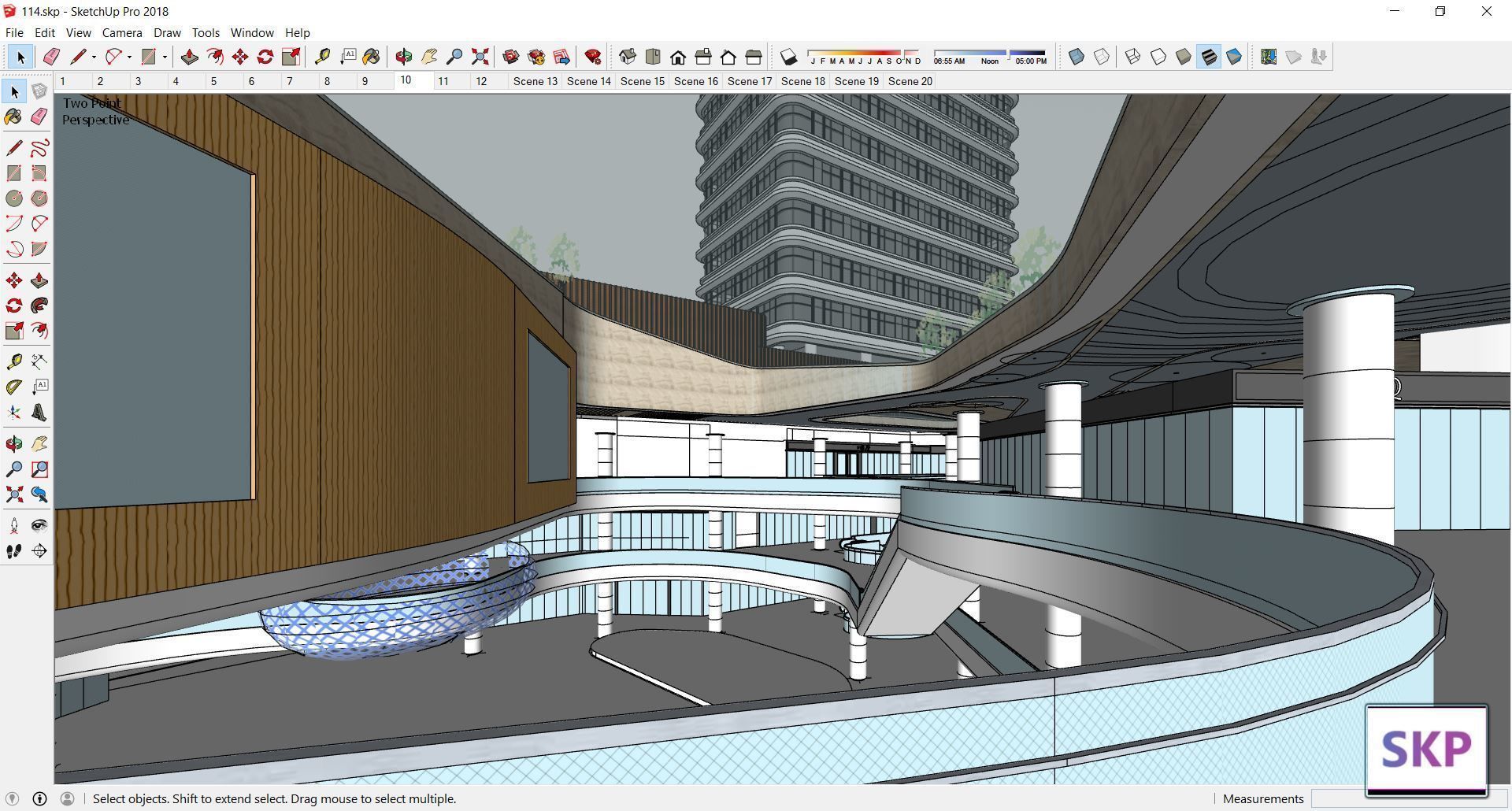 Sketchup Commercial Complex 114 3D model_2