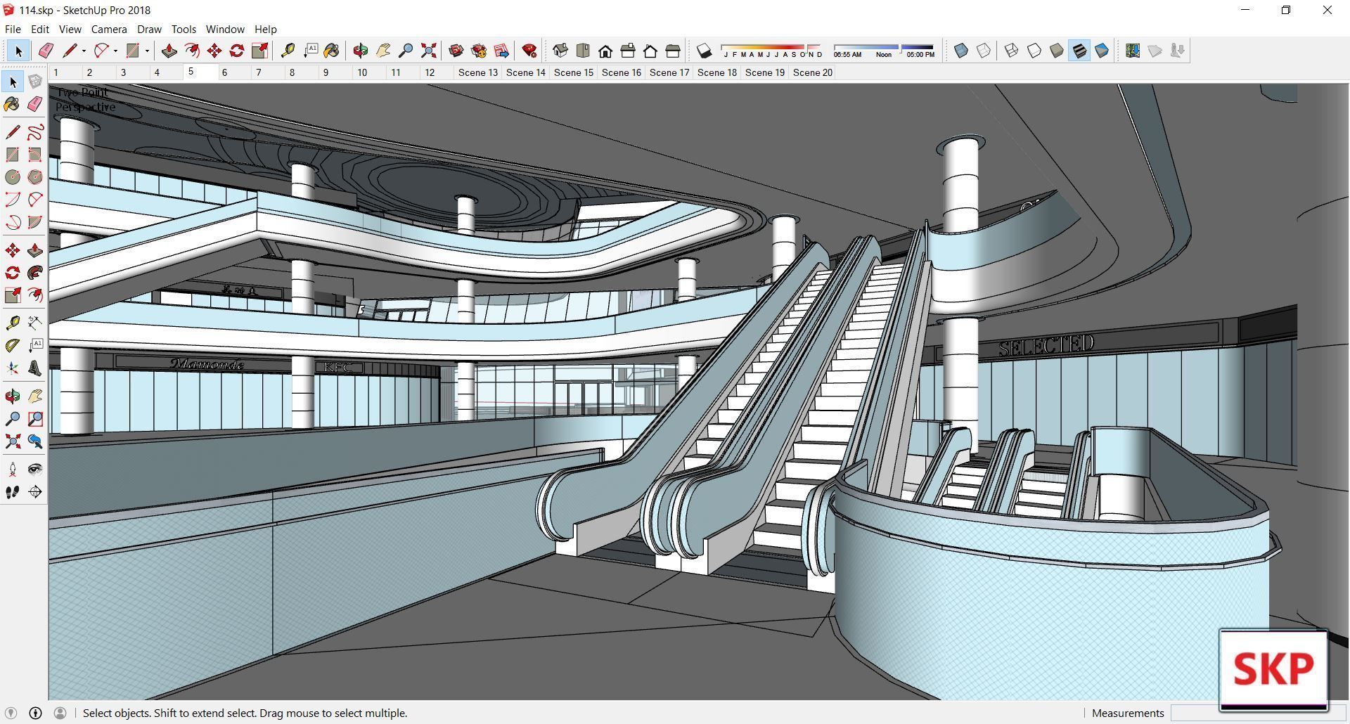 Sketchup Commercial Complex 114 3D model_15