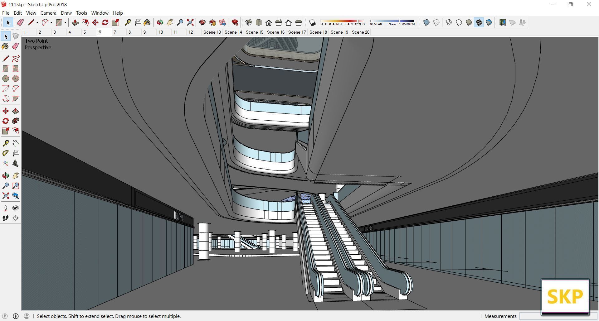 Sketchup Commercial Complex 114 3D model_16