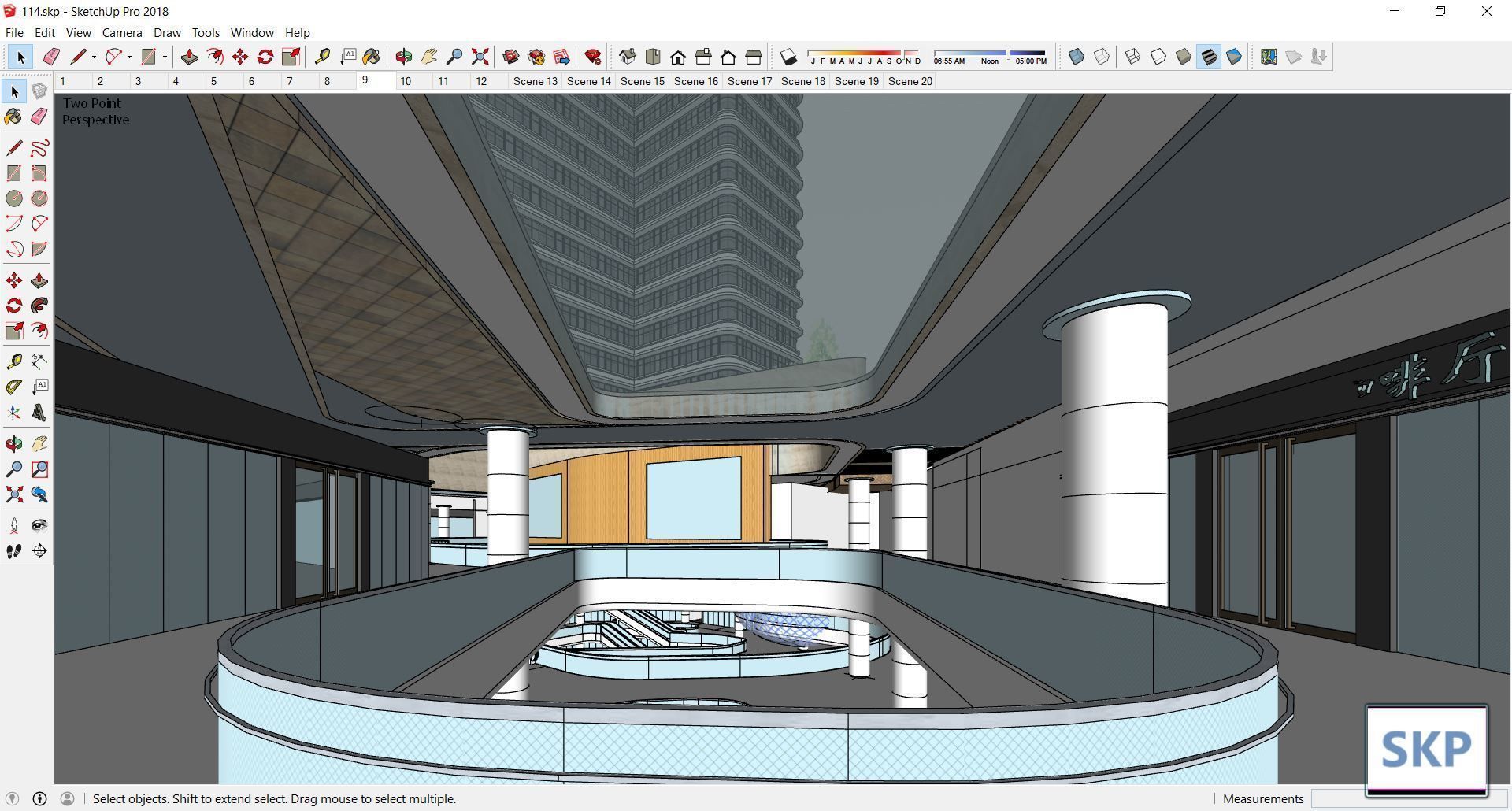 Sketchup Commercial Complex 114 3D model_19