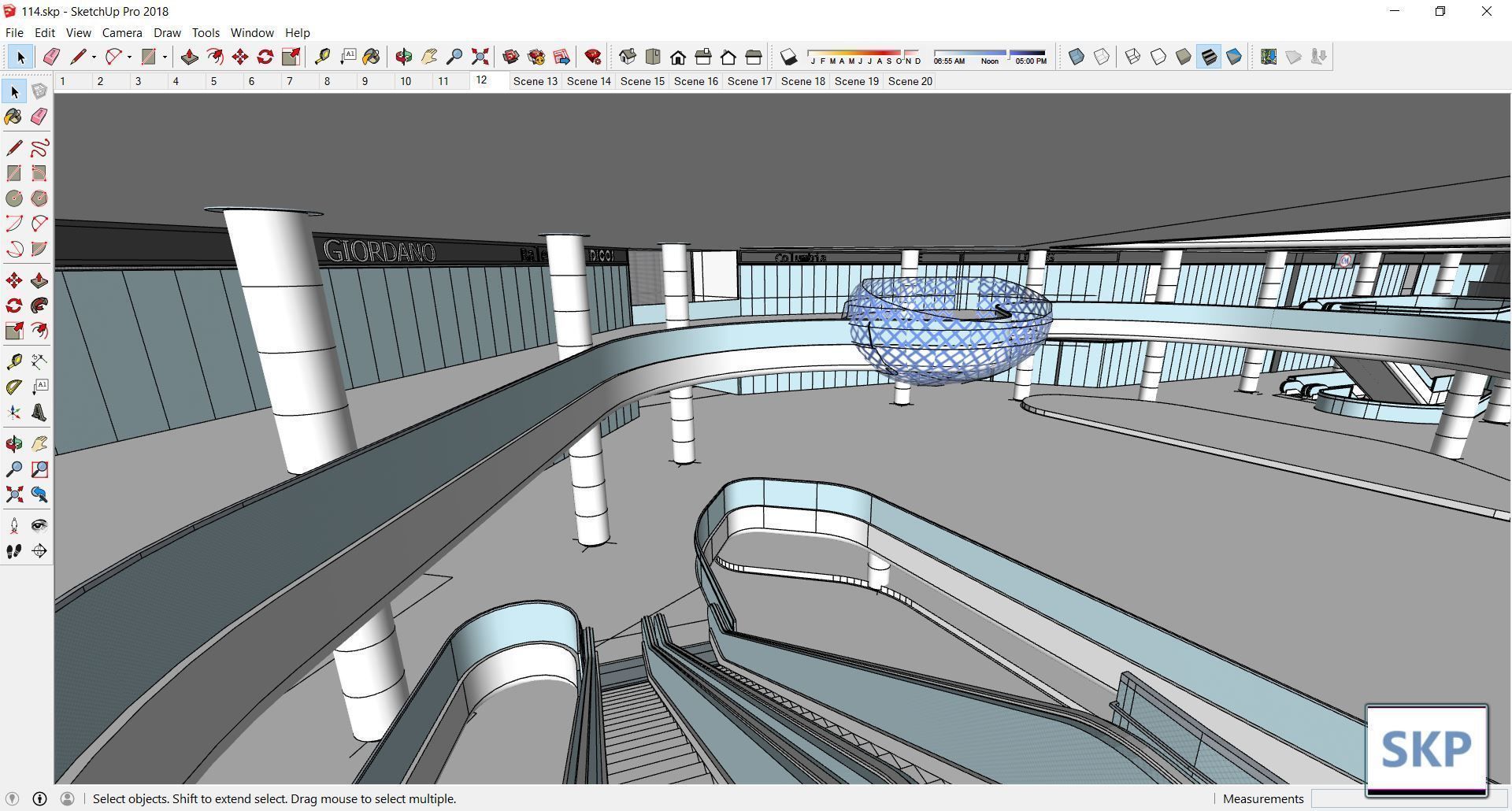 Sketchup Commercial Complex 114 3D model_4