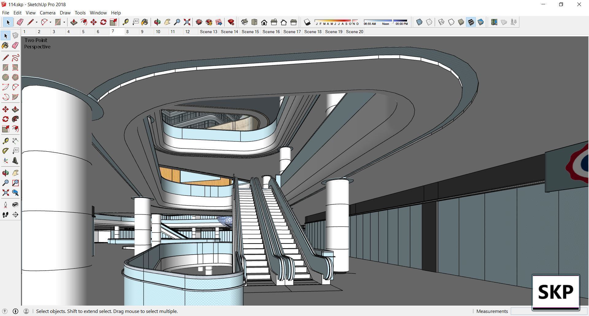 Sketchup Commercial Complex 114 3D model_17