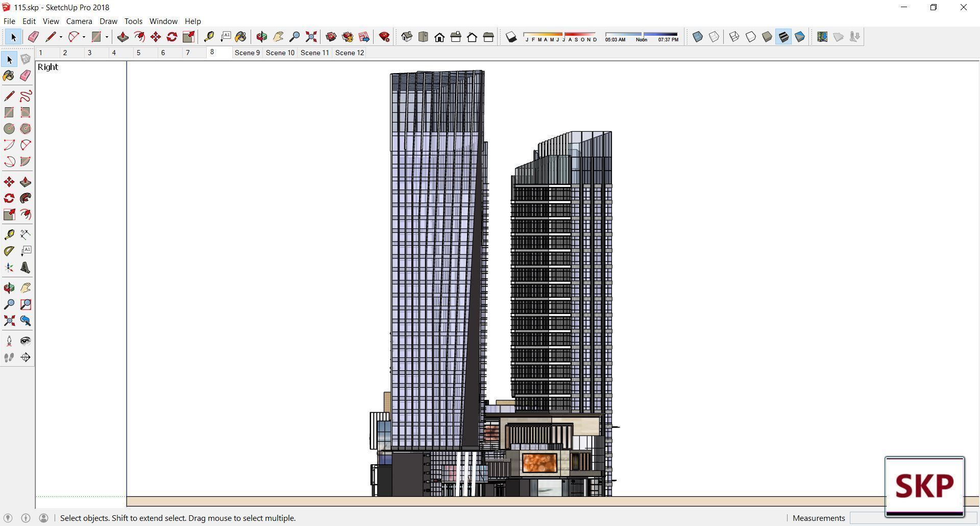 Sketchup Commercial Complex 115 3D model_10
