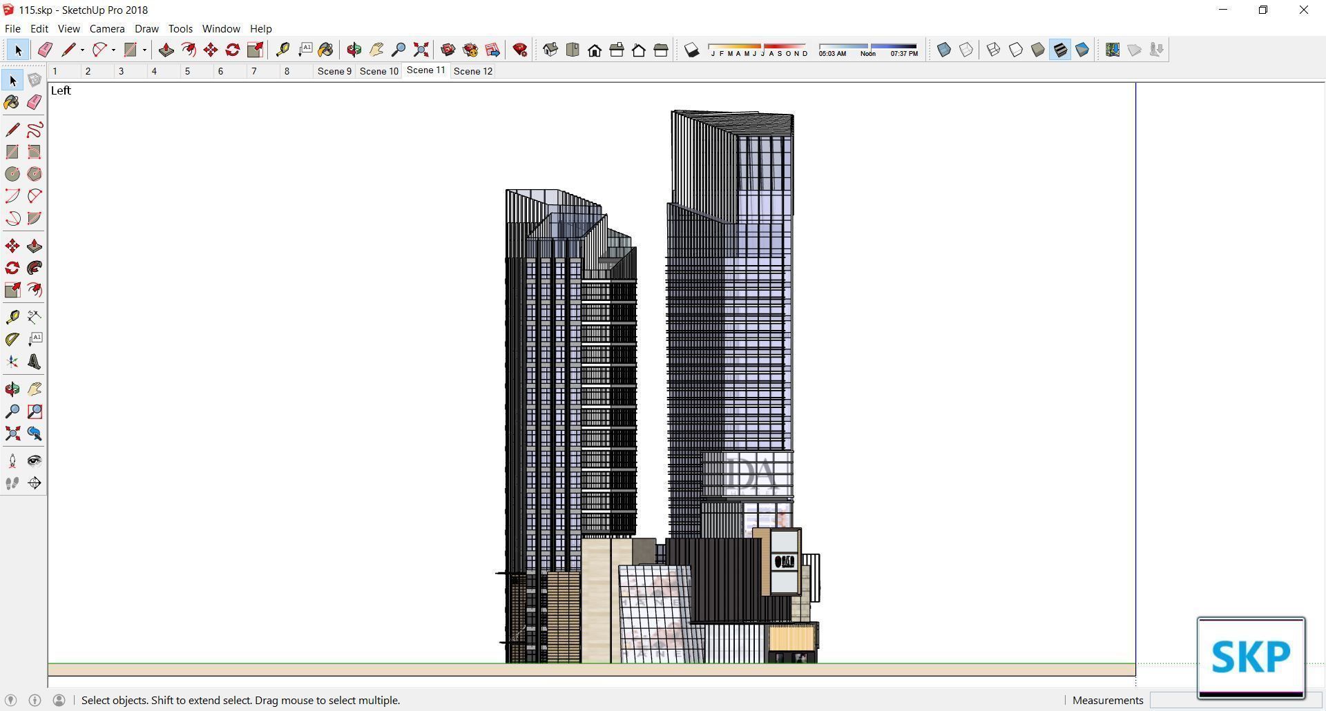 Sketchup Commercial Complex 115 3D model_2