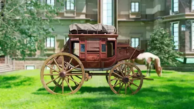 FARGO WAGON CART 3D model