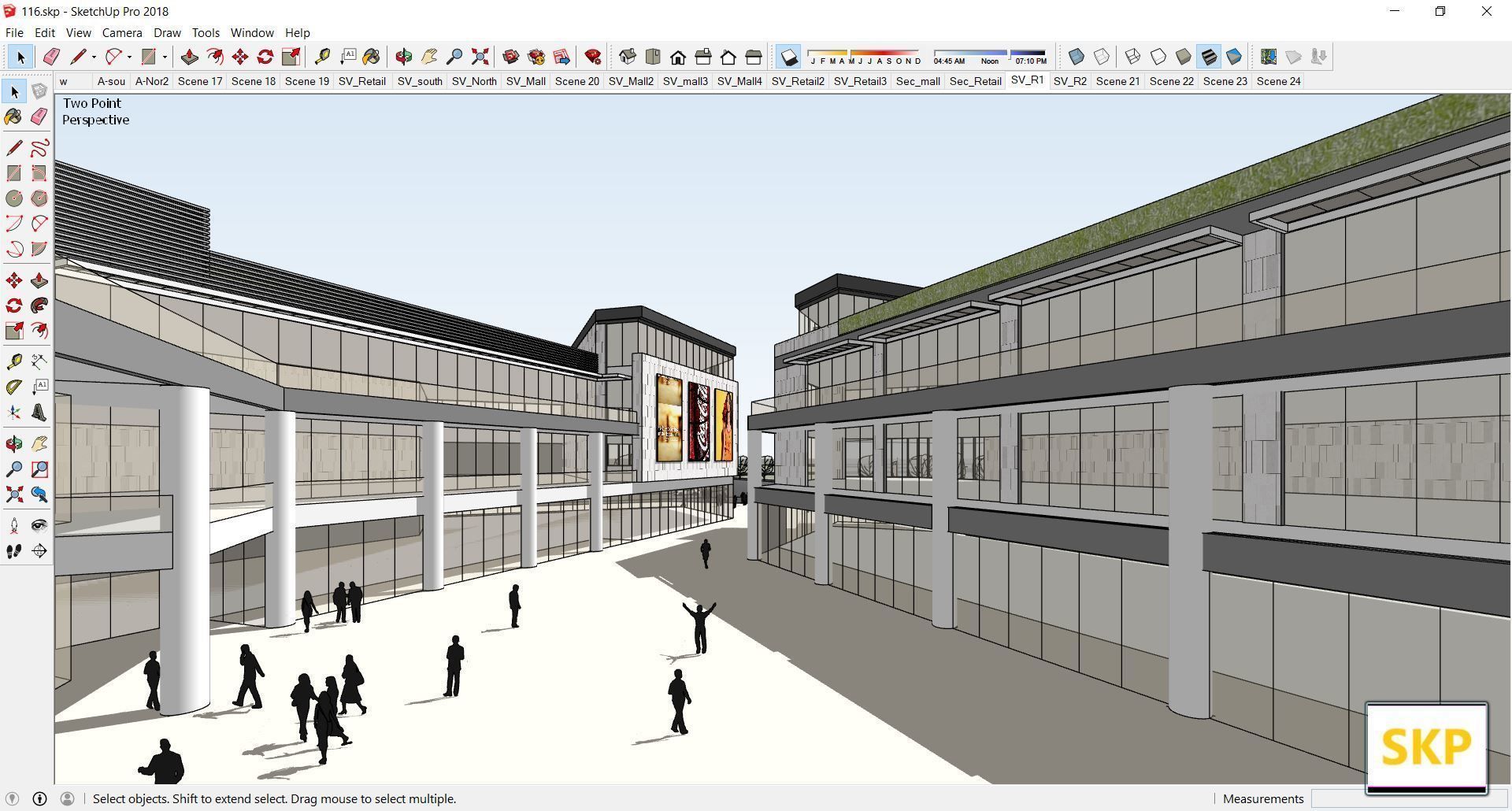 Sketchup Commercial Complex 116 3D model_10