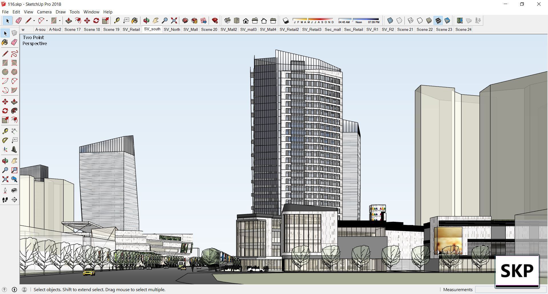Sketchup Commercial Complex 116 3D model_22