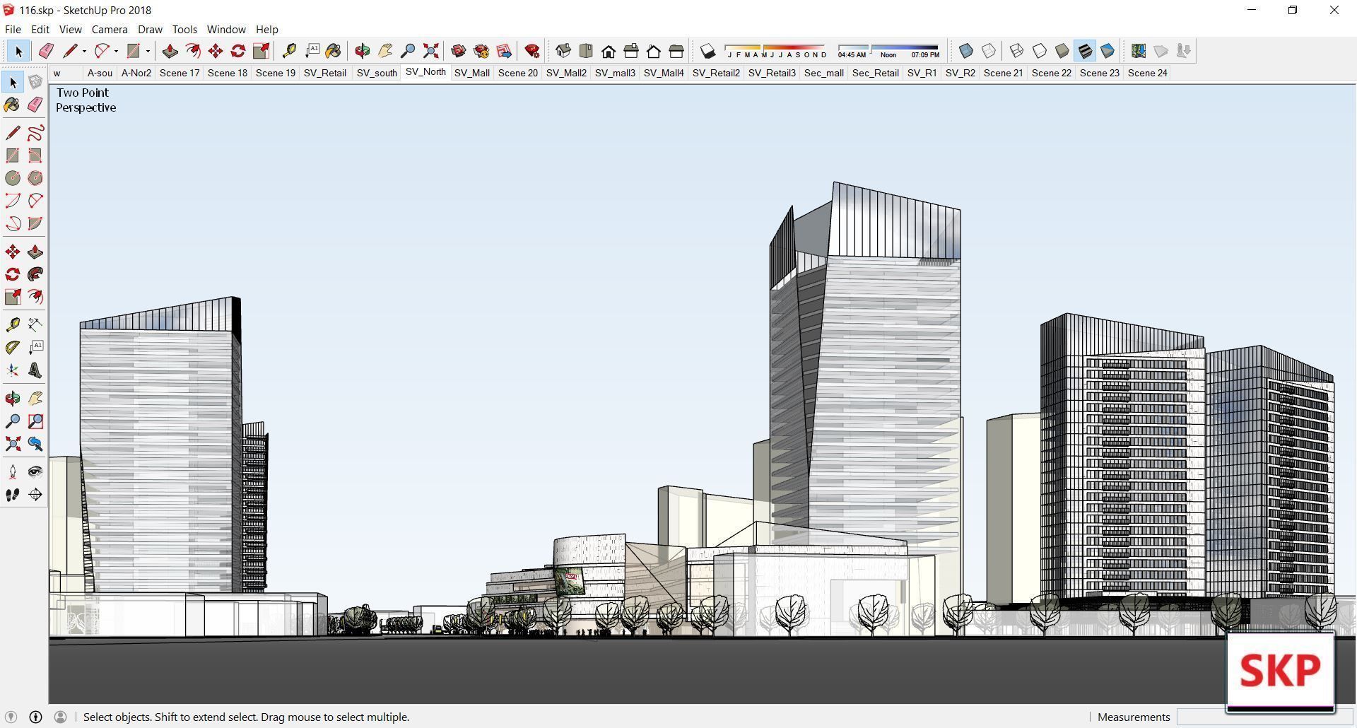 Sketchup Commercial Complex 116 3D model_23