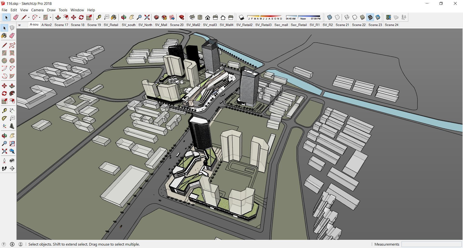 Sketchup Commercial Complex 116 3D model_11