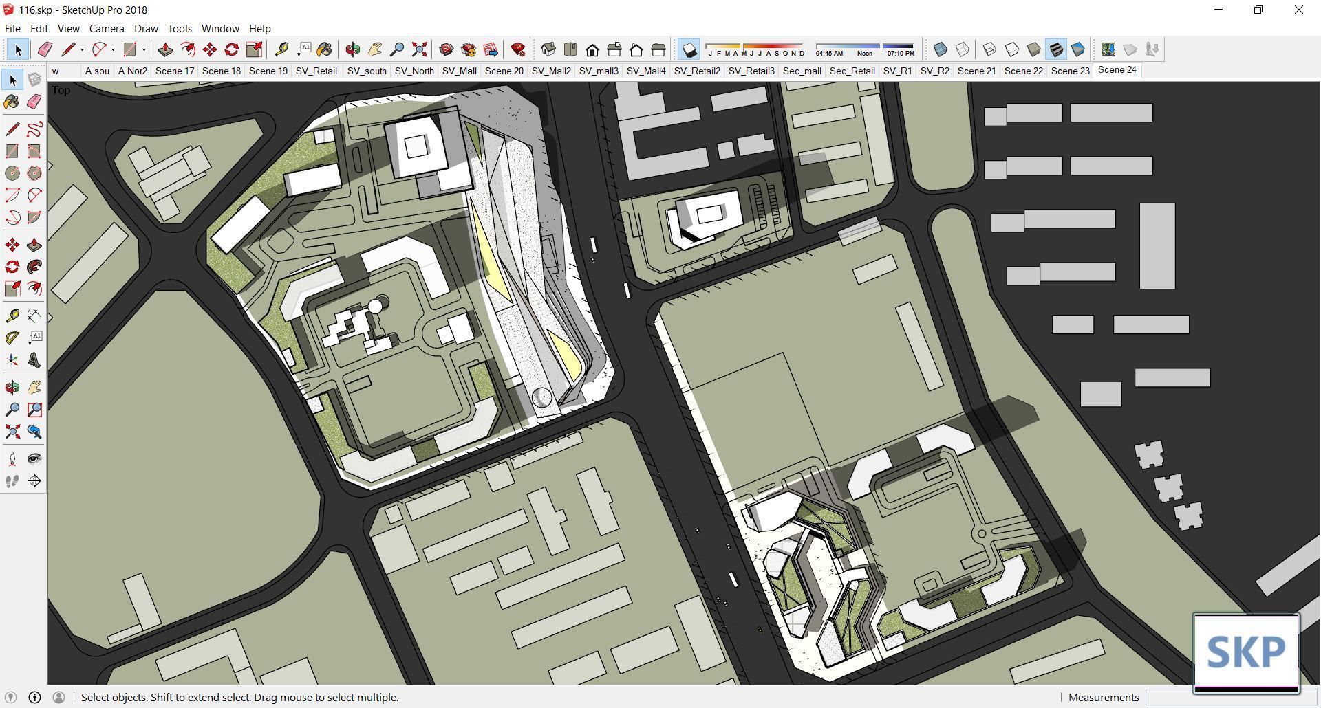 Sketchup Commercial Complex 116 3D model_16