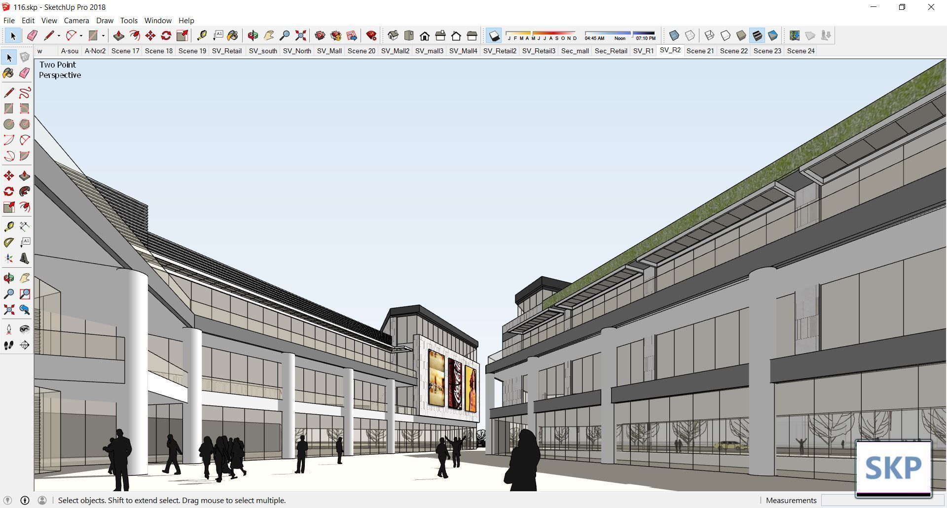 Sketchup Commercial Complex 116 3D model_12