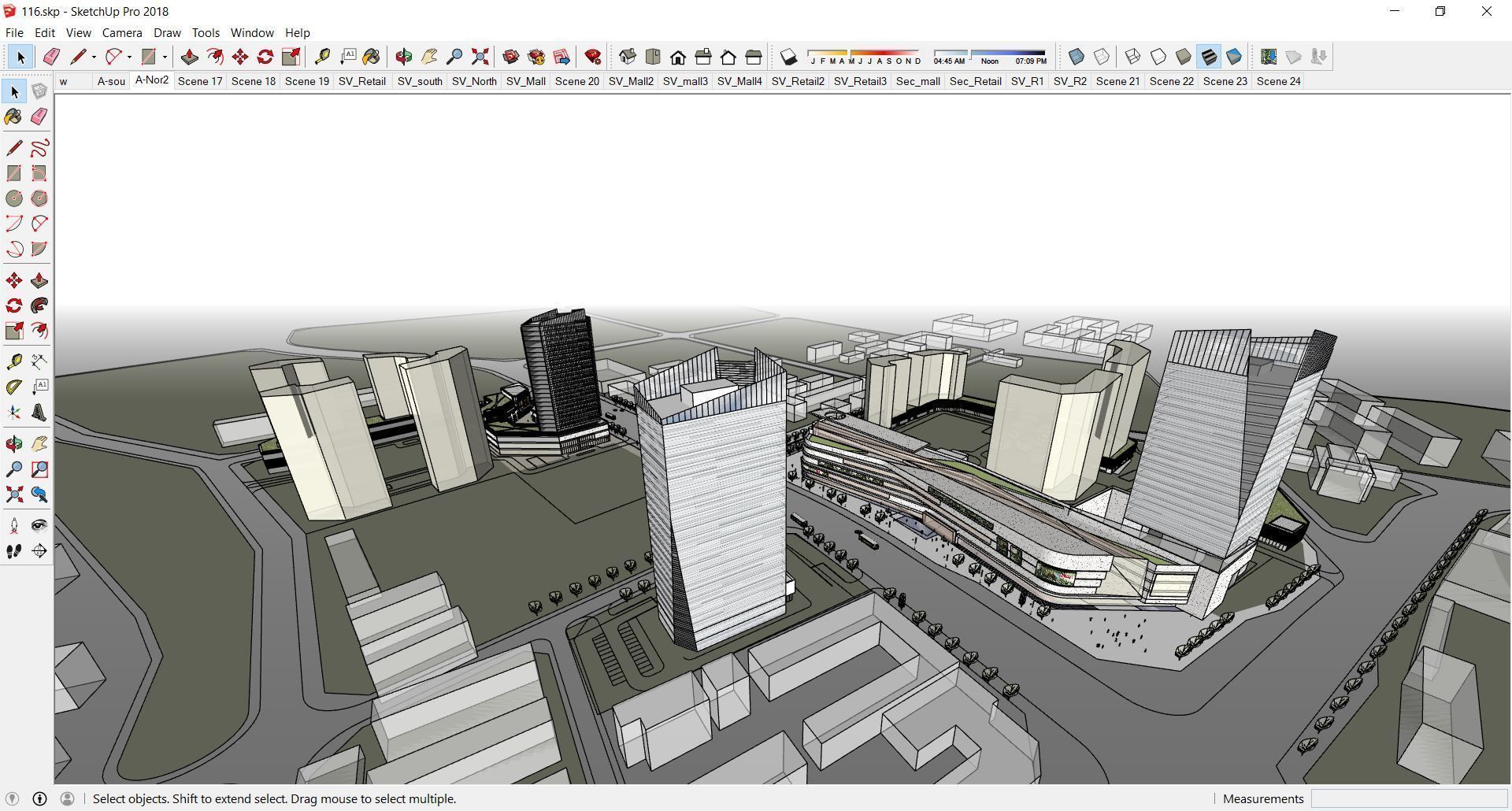 Sketchup Commercial Complex 116 3D model_17