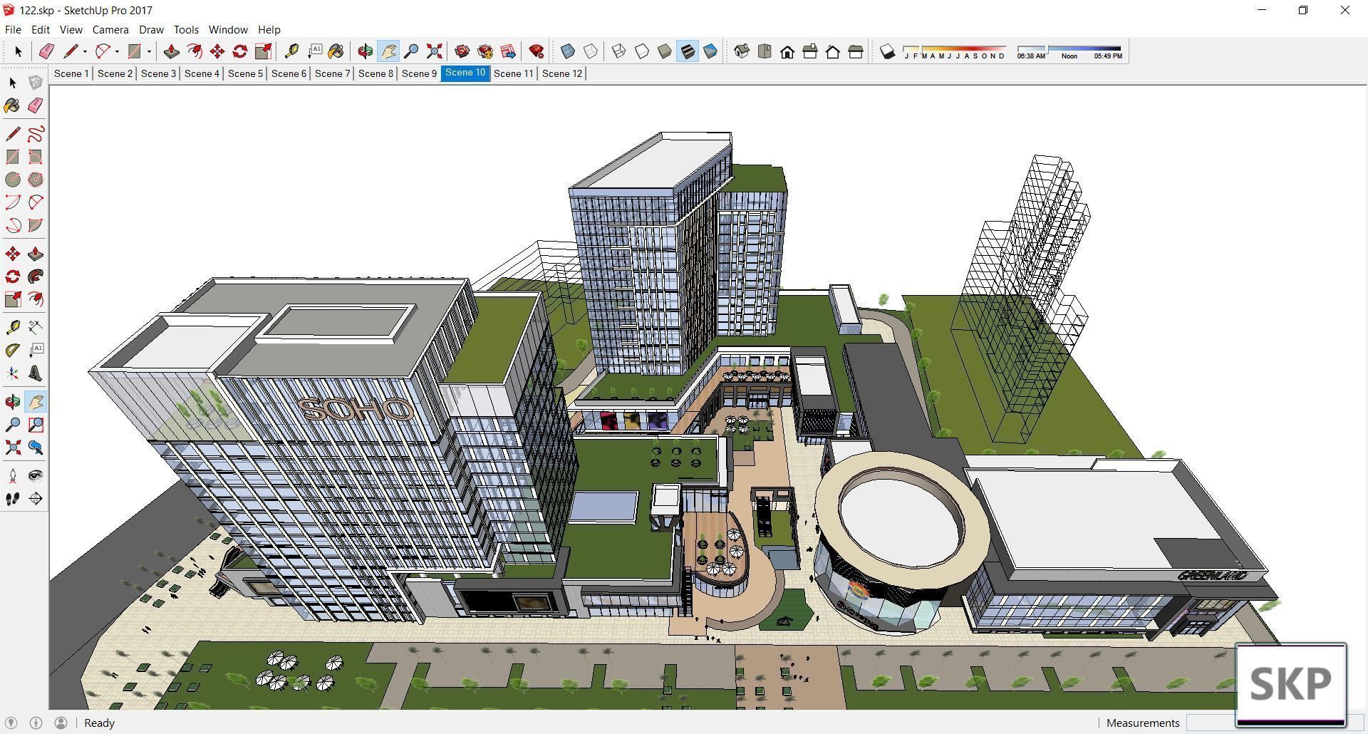 Sketchup Commercial Complex 122 3D model_2