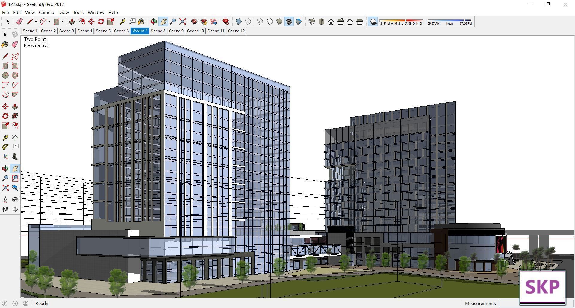 Sketchup Commercial Complex 122 3D model_9
