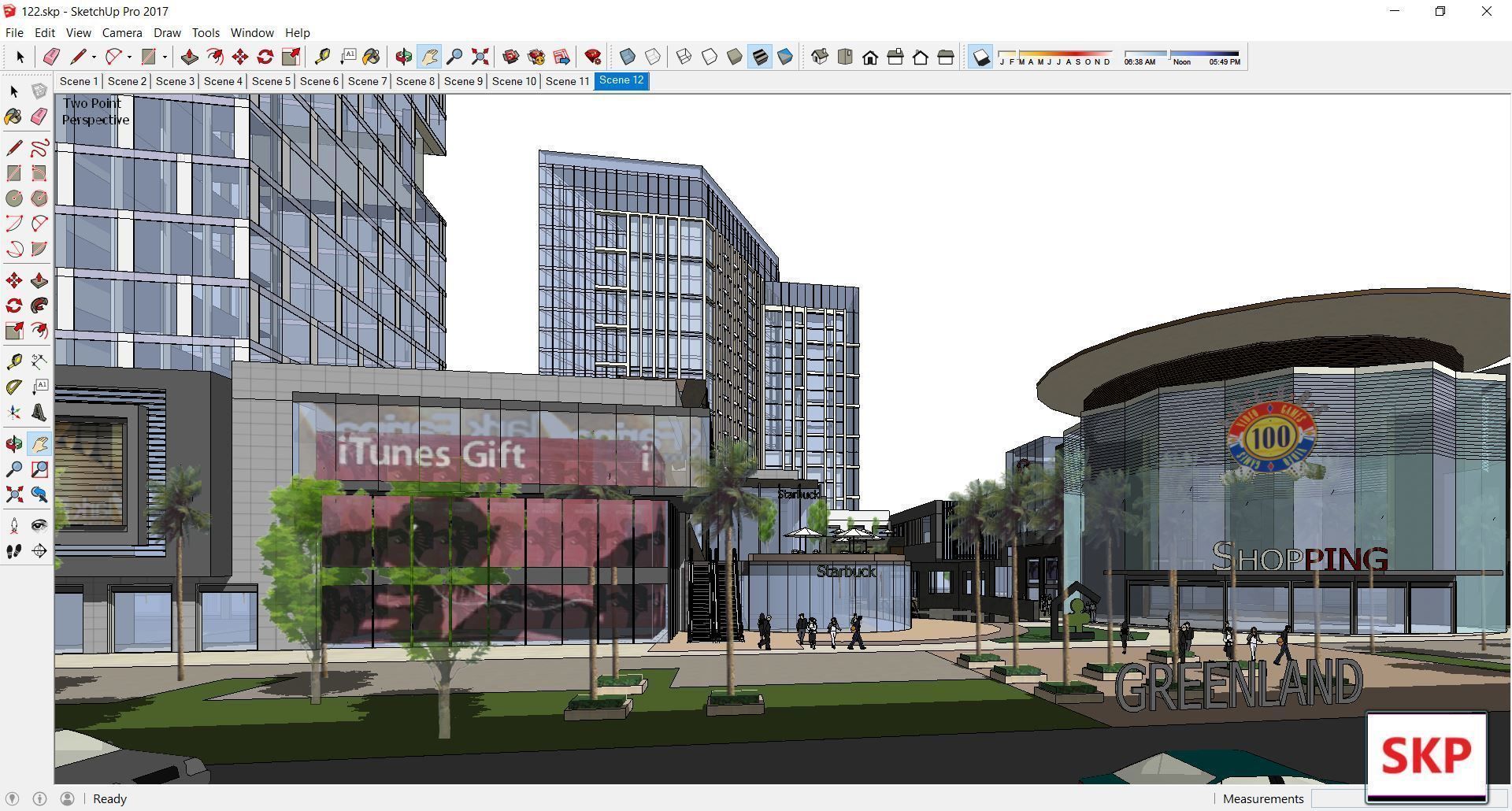 Sketchup Commercial Complex 122 3D model_4