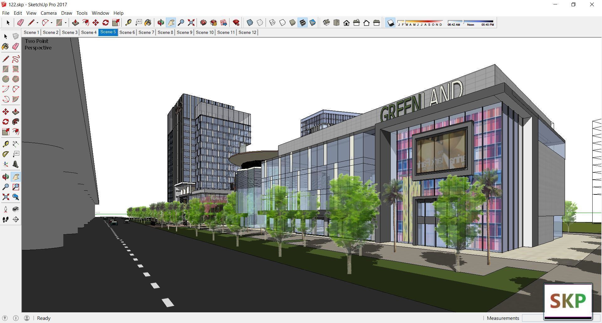 Sketchup Commercial Complex 122 3D model_8