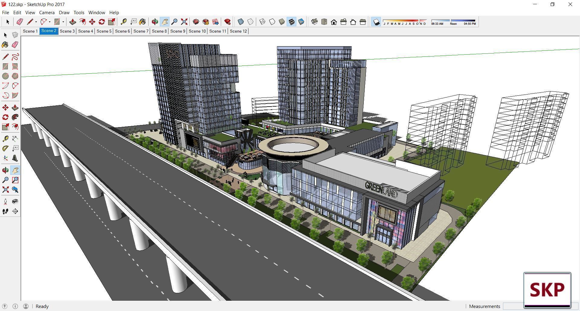 Sketchup Commercial Complex 122 3D model_5