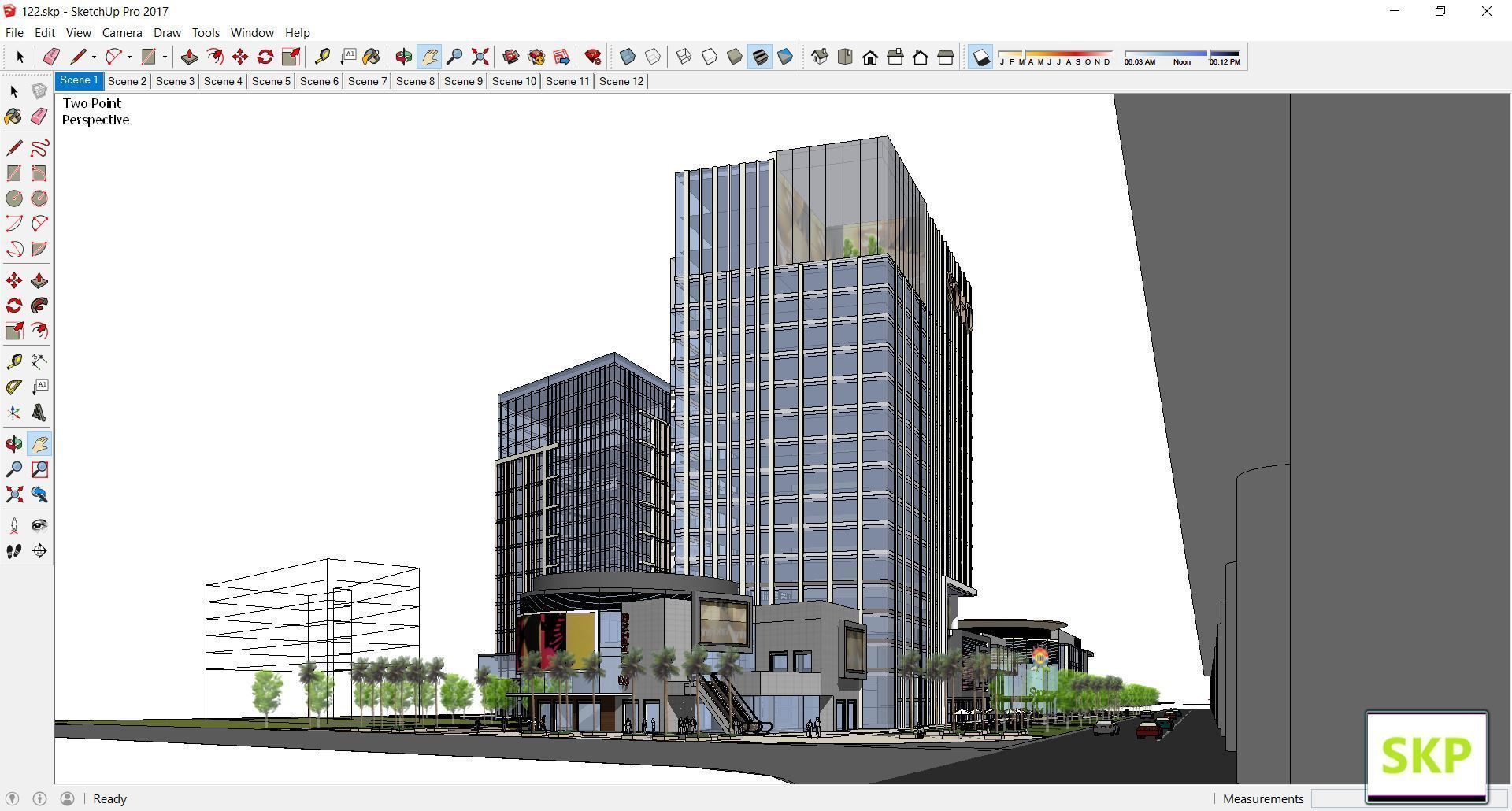 Sketchup Commercial Complex 122 3D model_1