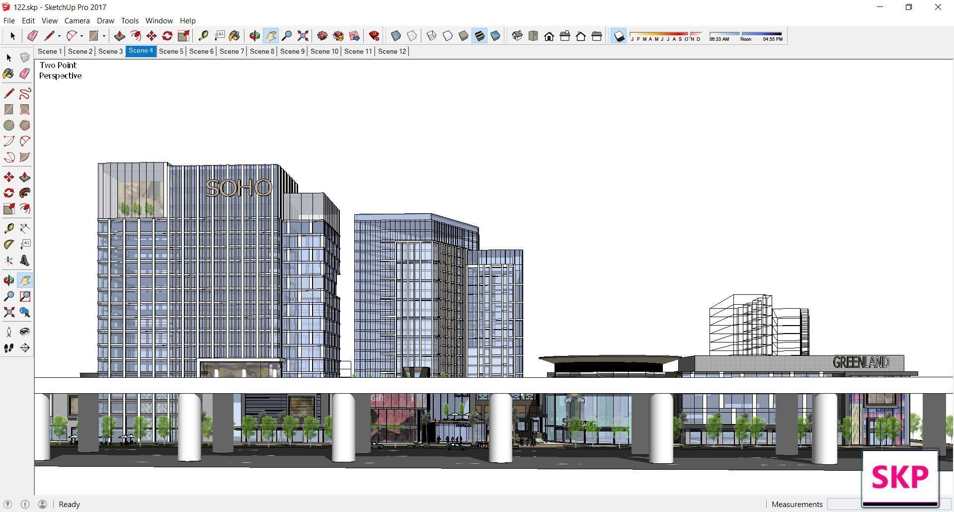 Sketchup Commercial Complex 122 3D model_7