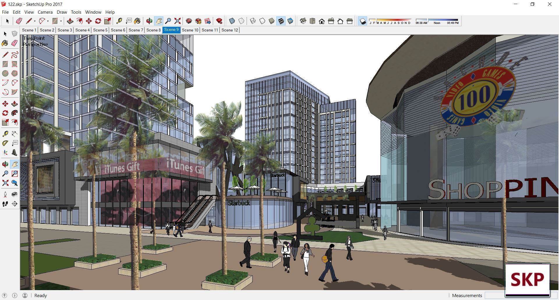 Sketchup Commercial Complex 122 3D model_11