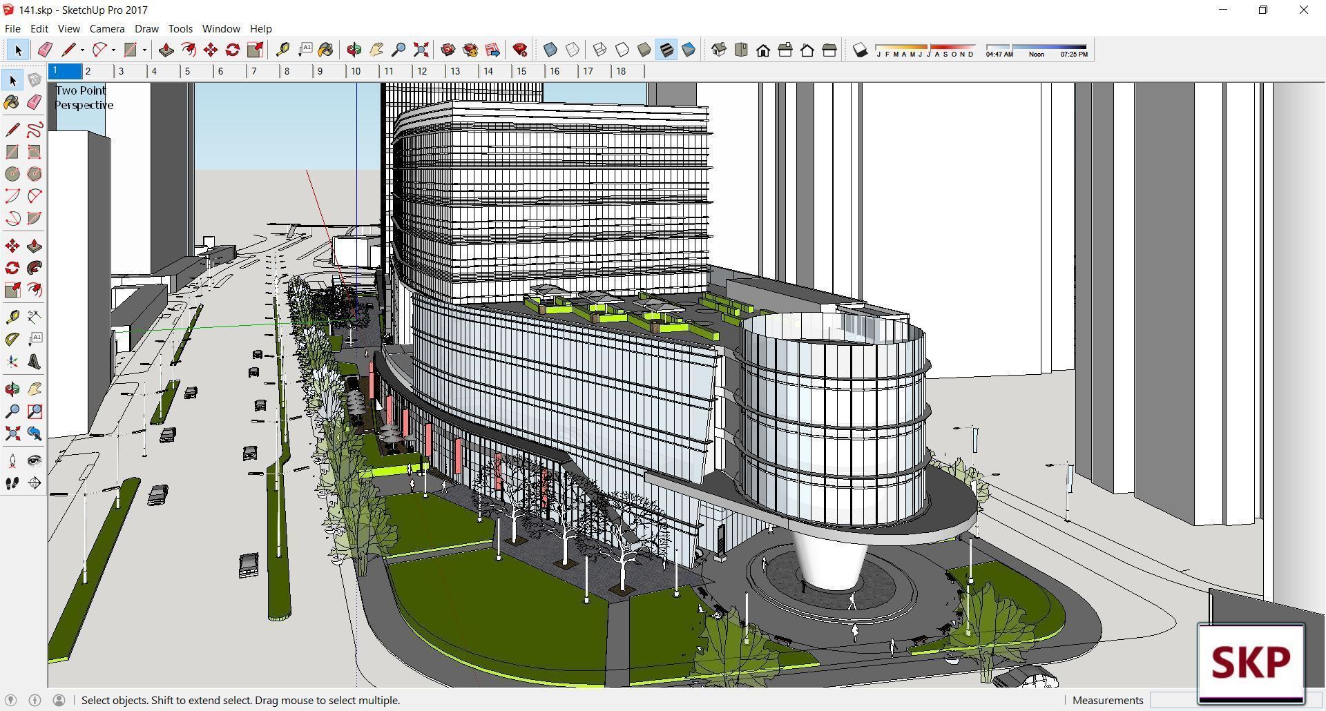 Sketchup Commercial Complex 141 3D model_7