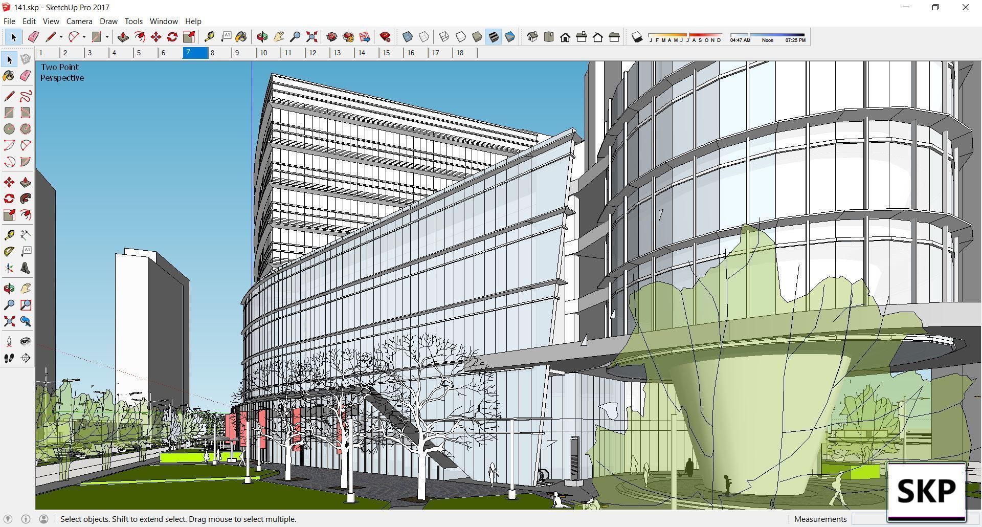 Sketchup Commercial Complex 141 3D model_12