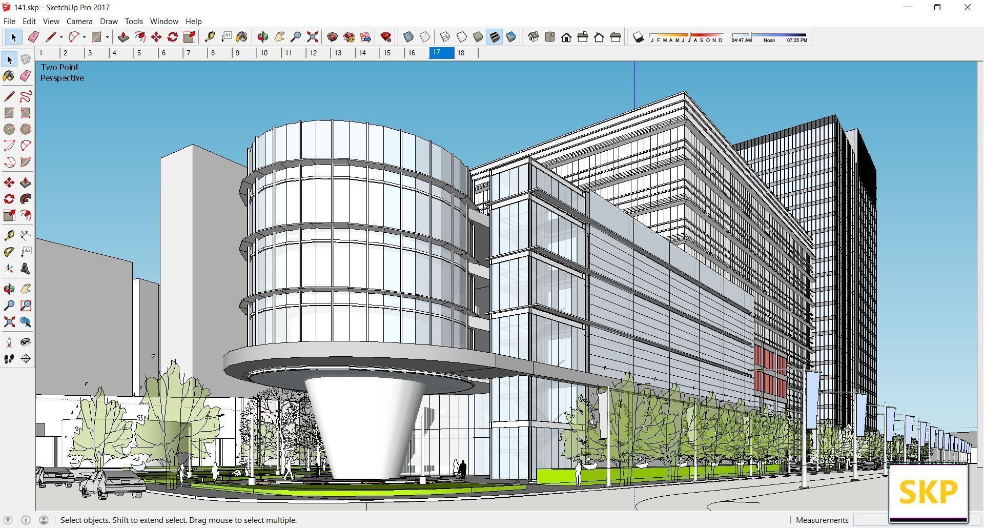 Sketchup Commercial Complex 141 3D model_5