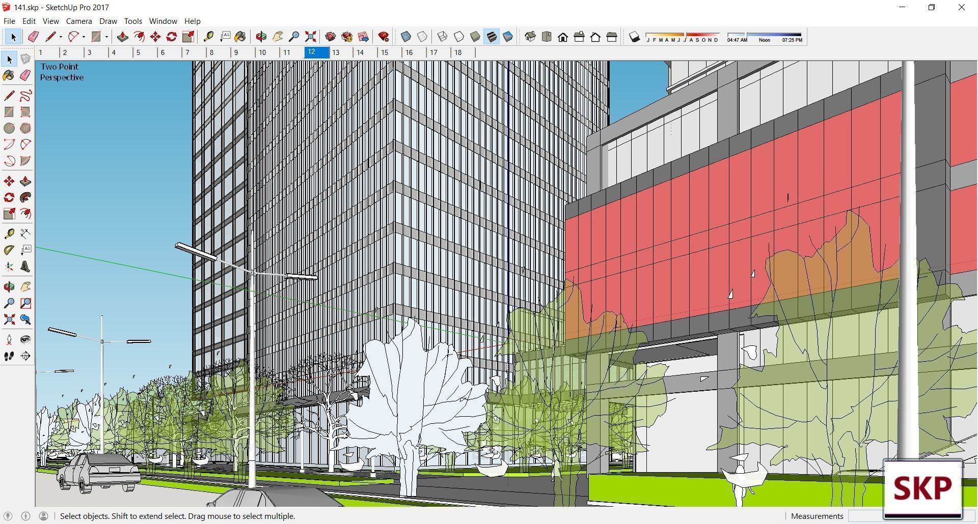 Sketchup Commercial Complex 141 3D model_17