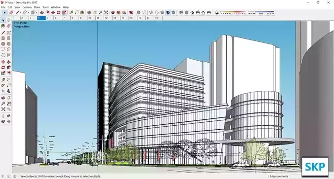 Sketchup Commercial Complex 141 3D model
