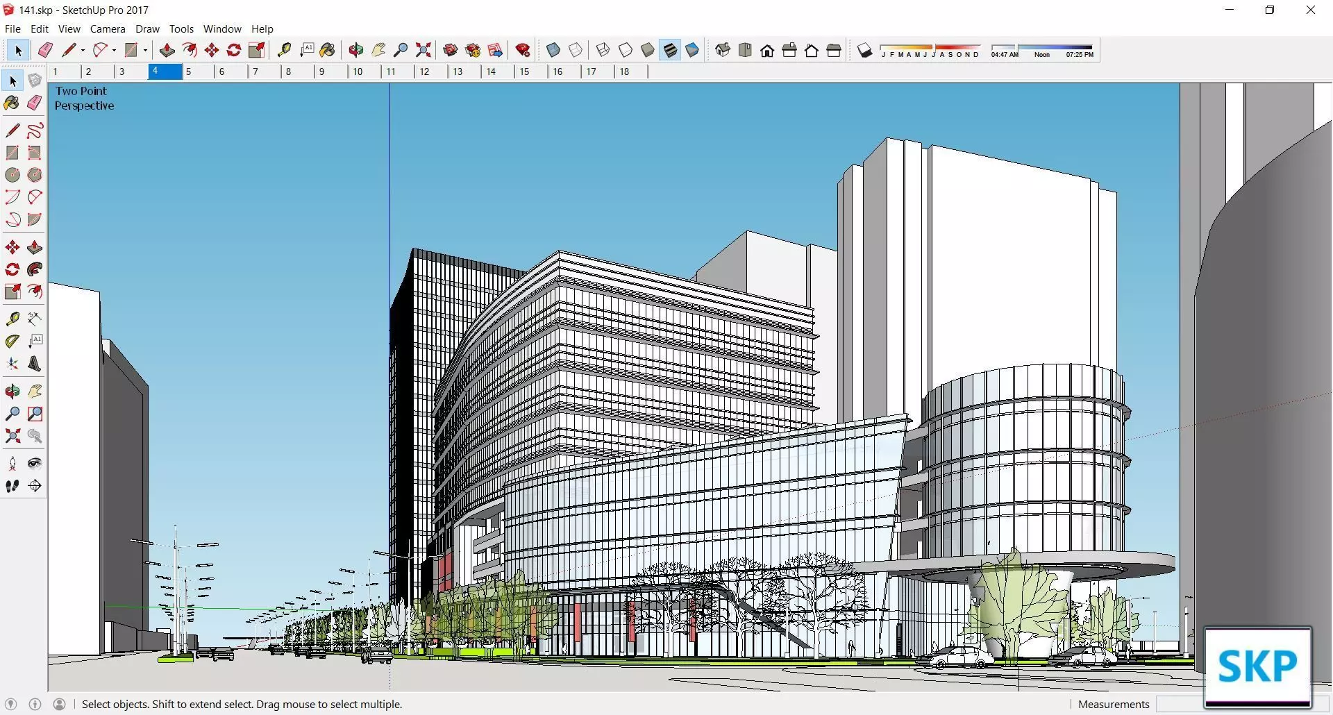 Sketchup Commercial Complex 141 3D model_0