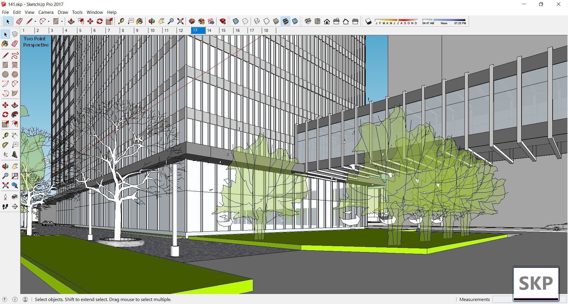 Sketchup Commercial Complex 141 3D model_1